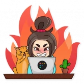 Стикер #8 из набора Удаленка @theyseeku