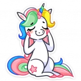 Стикер #10 из набора Unicorn BOOM
