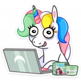 Стикер #6 из набора Unicorn BOOM
