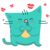 Стикер #10 из набора Котик Юпет
