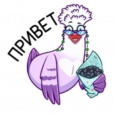 Стикер #2 из набора Голубка Вайолет