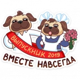 Стикер #4 из набора Выпускной 2019