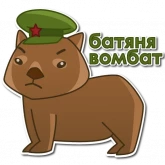 Стикер #9 из набора Вомбат