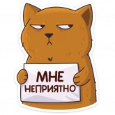 Стикер #2 из набора Девочка-Панда и кот Барсик