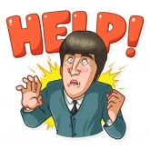 Стикер #4 из набора Битлз