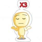 Стикер #5 из набора Желтый парень