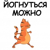 Стикер #7 из набора Йога с котом и лисичкой