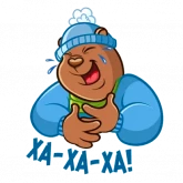 Стикер #6 из набора Зимний добрый мишка